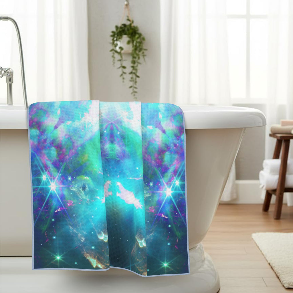 Katerina's Now & Forever Desires Waffle Weave Bath Towel 29" x 58" | Ships from USA