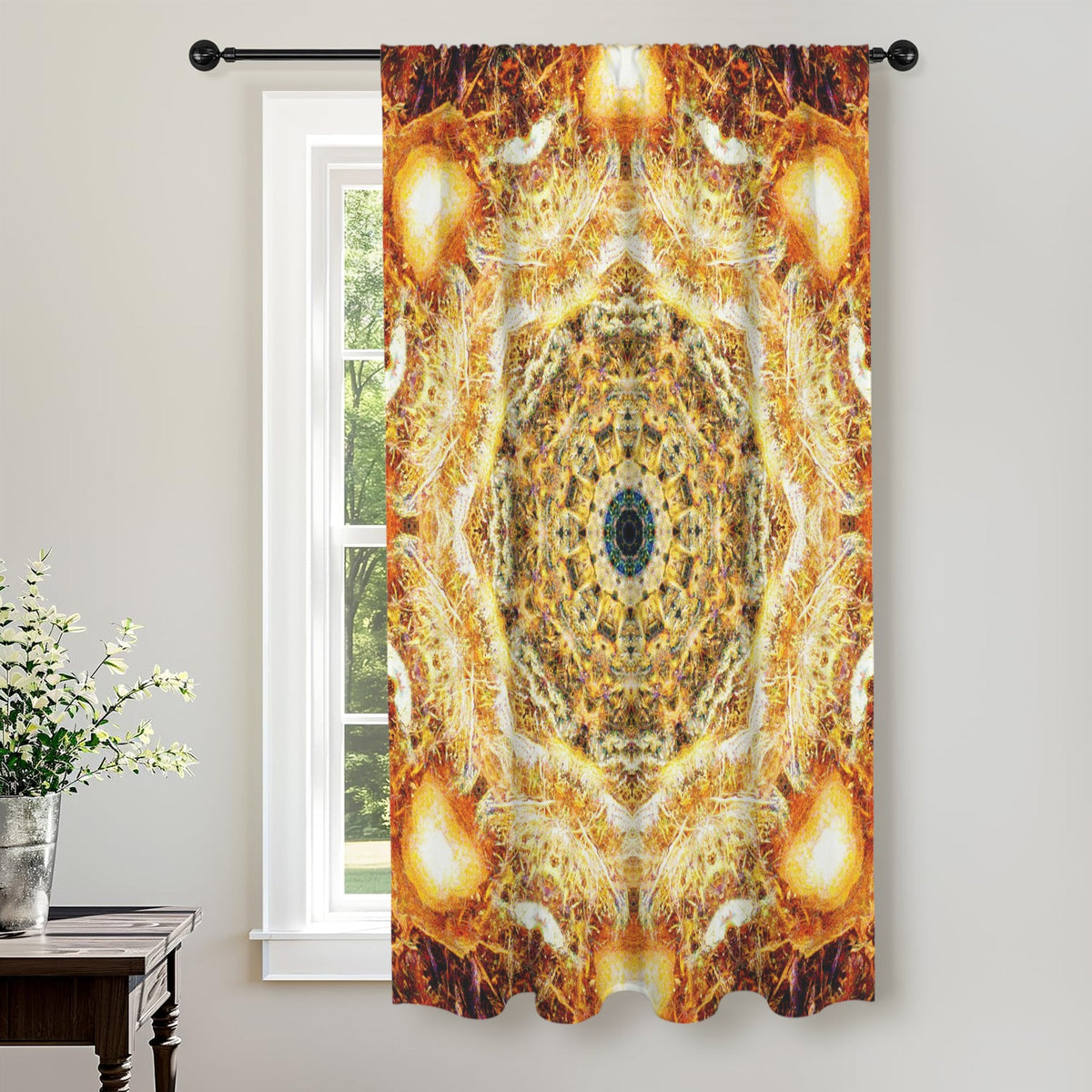 Katerina's Jupiter Desires Window Curtain 52" x 63" ( 1 Piece ) | Ships from USA