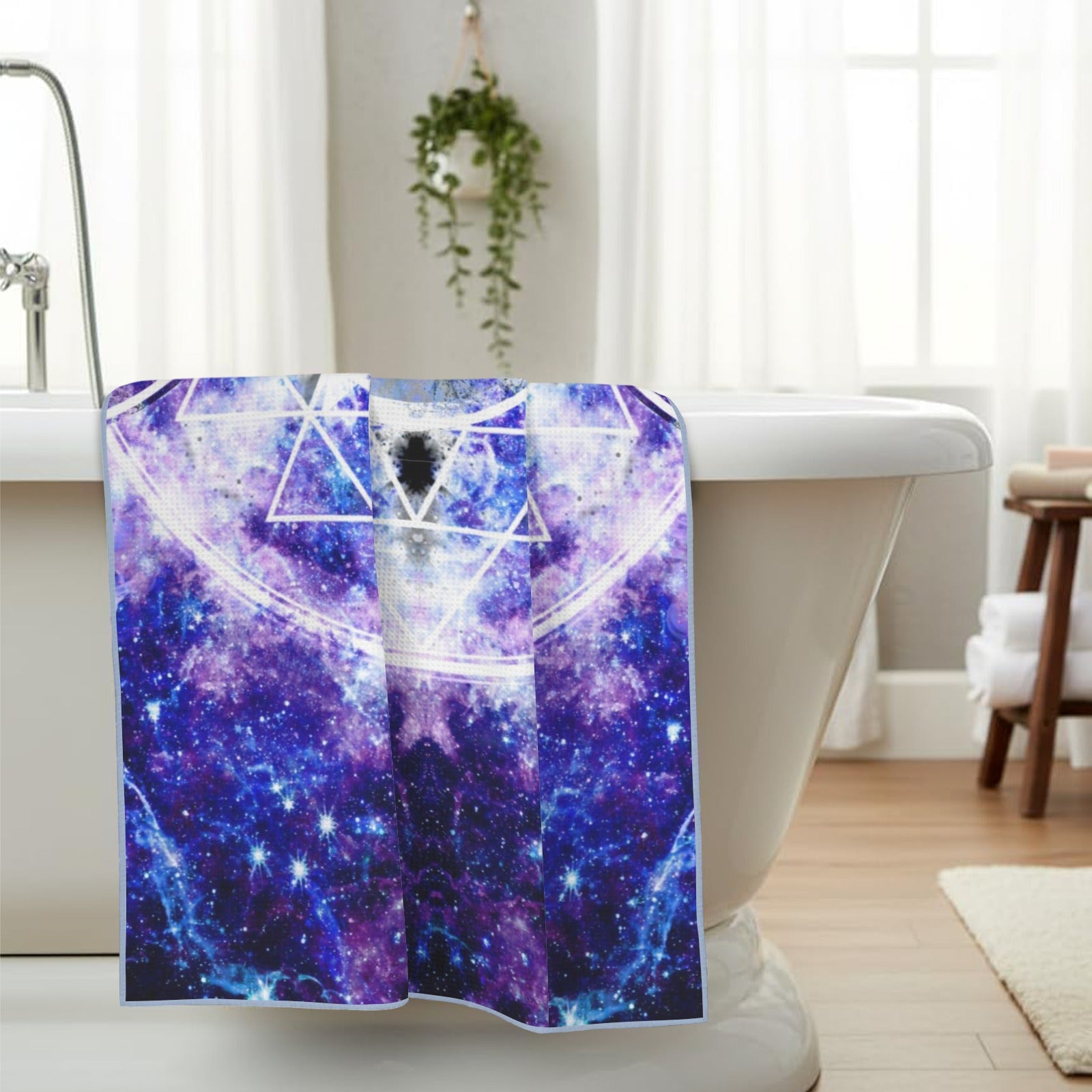 Amen Jin's Katerina's Drcaularian Dragoness Triple Goddess Meditations Waffle Weave Bath Towel 29" x 58" | Ships from USA