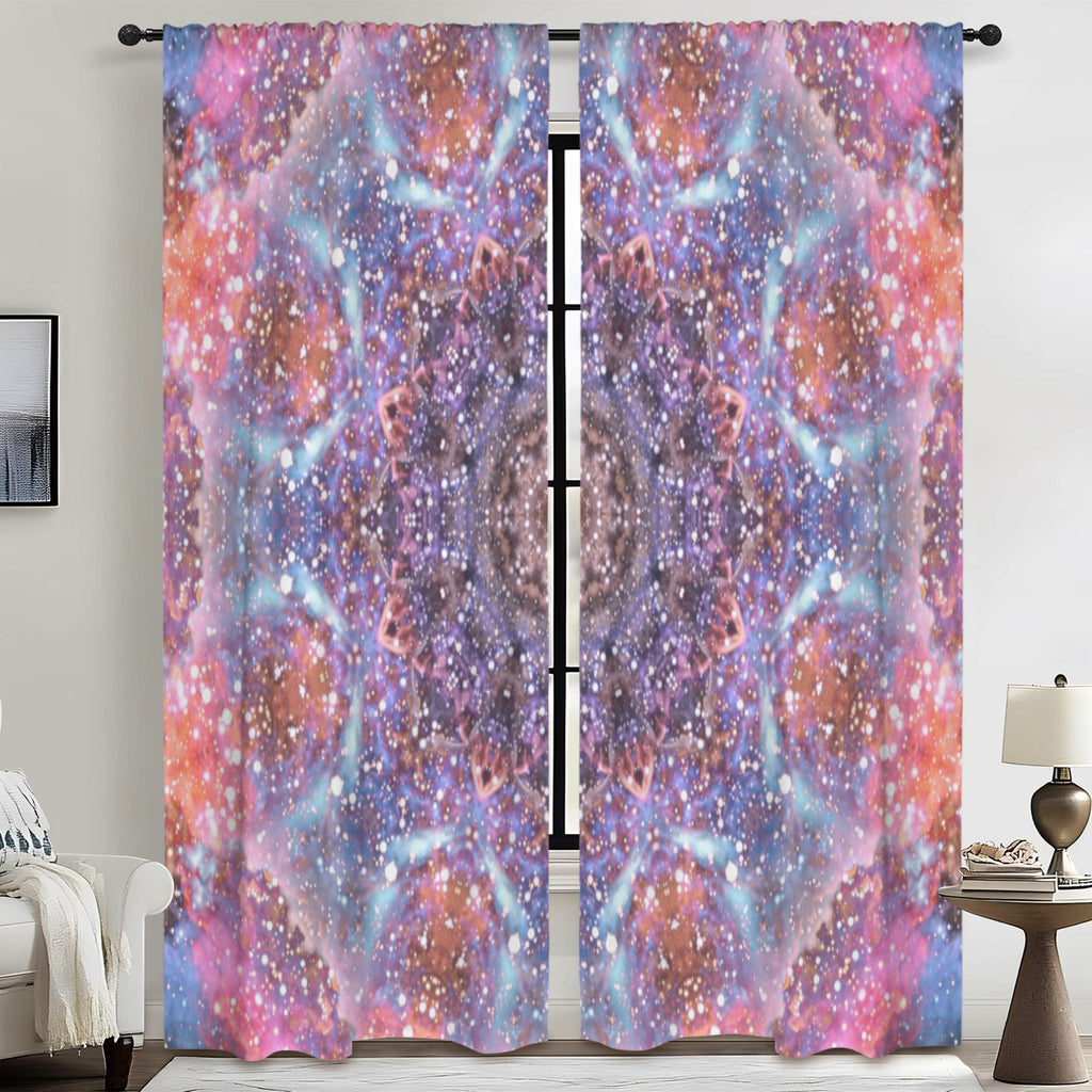 Katerina's Fiesta Desires Floor-To-Ceiling Curtain 52x84inch | Ships from USA