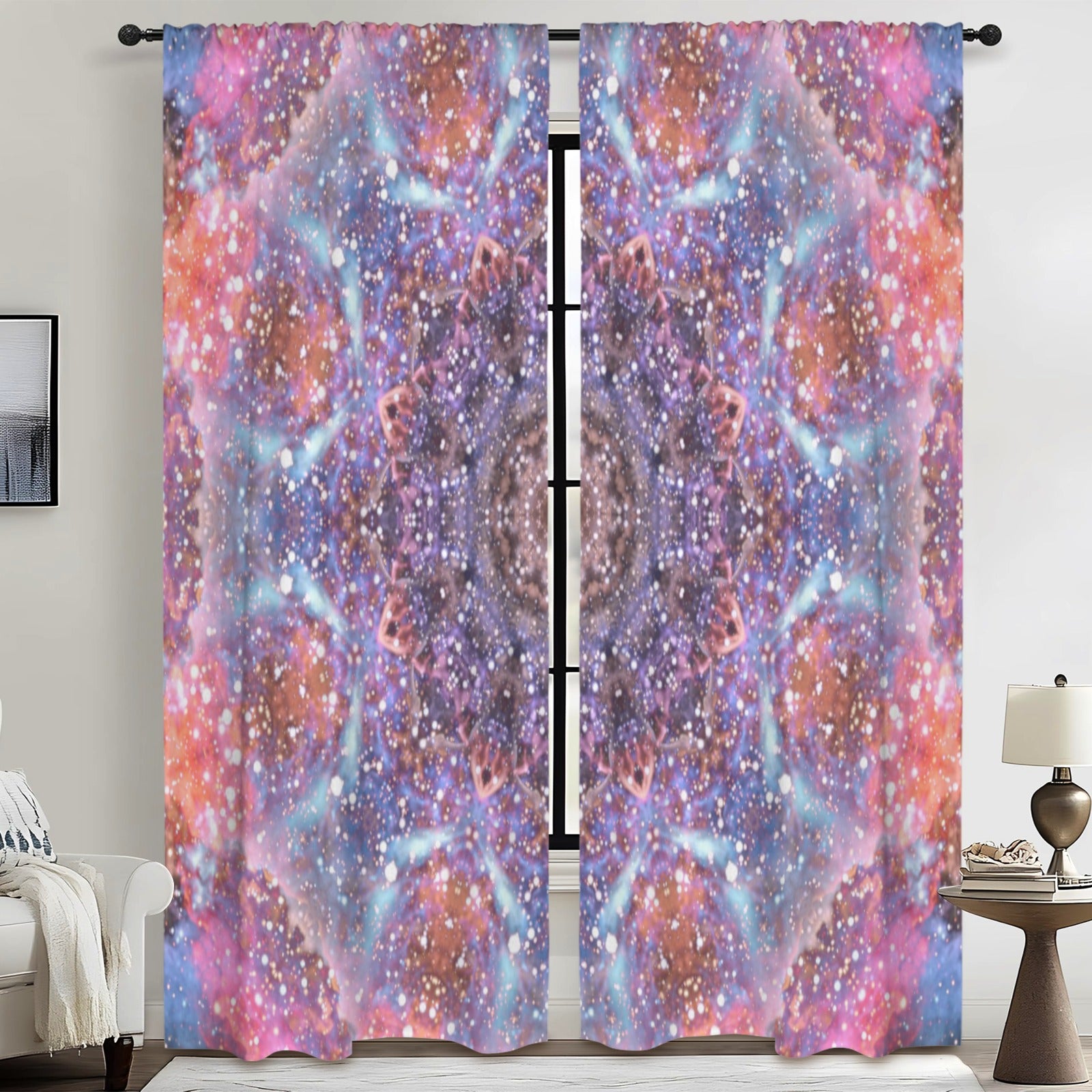Katerina's Fiesta Desires Floor-To-Ceiling Curtain 52x84inch | Ships from USA
