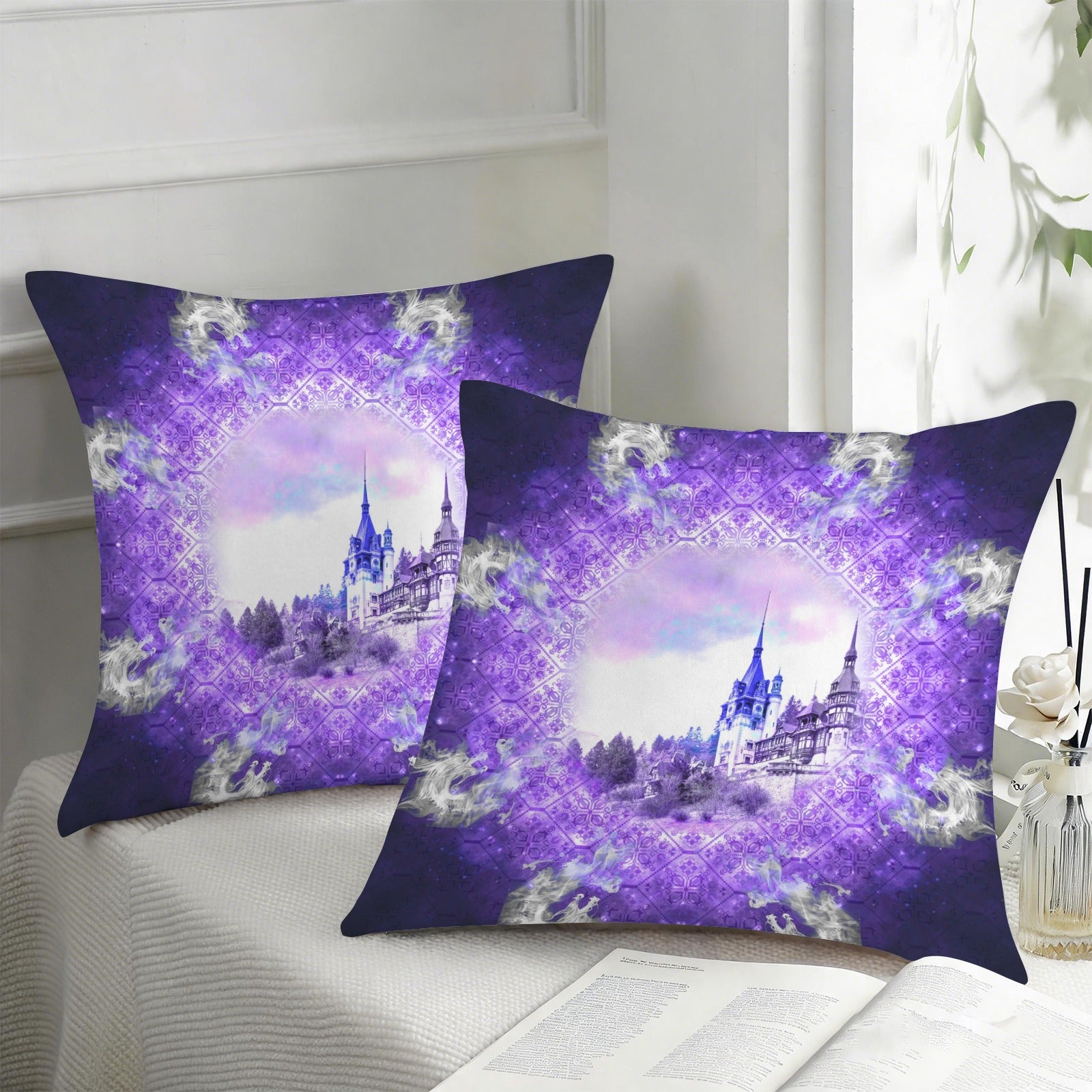 Katerina's We Will Go Home Desires Dragoness Dreams Custom Pillow Cases 18" x 18" (2-Pack) | Ships from USA