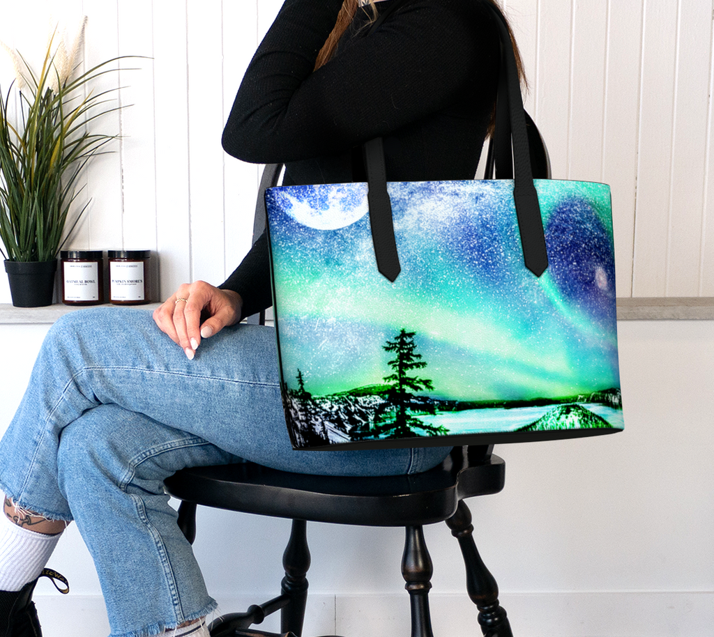 Katerina's Noel Novelette Dreams Vegan Leather Tote Bag