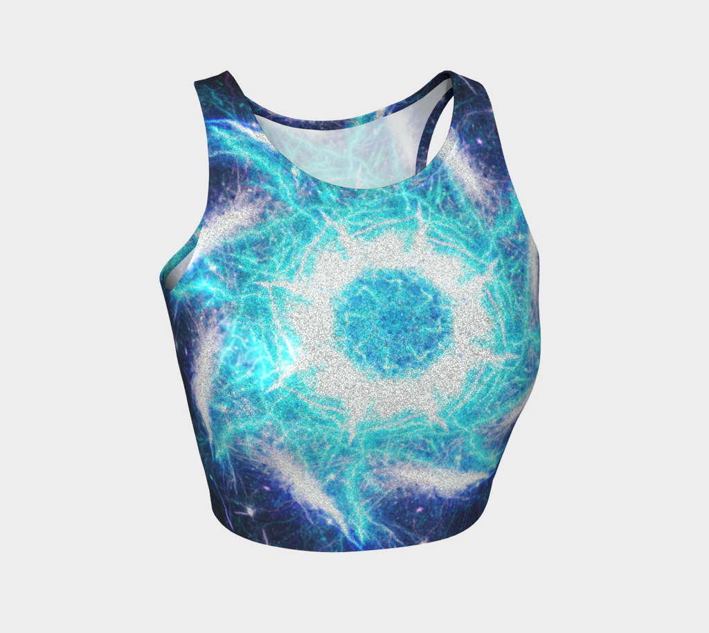Katerina's Mandala of Electric Dragon Fire Desires Crop Top