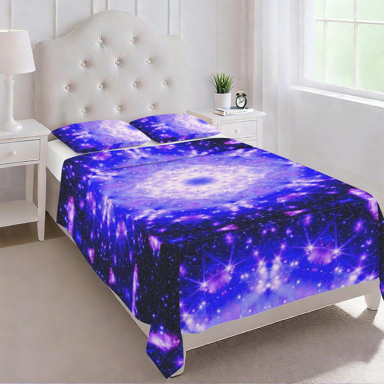 Katerina's Psyche Desires 3-Piece Bedding Set (Bed Sheet + Pillowcases)  | Ships from USA