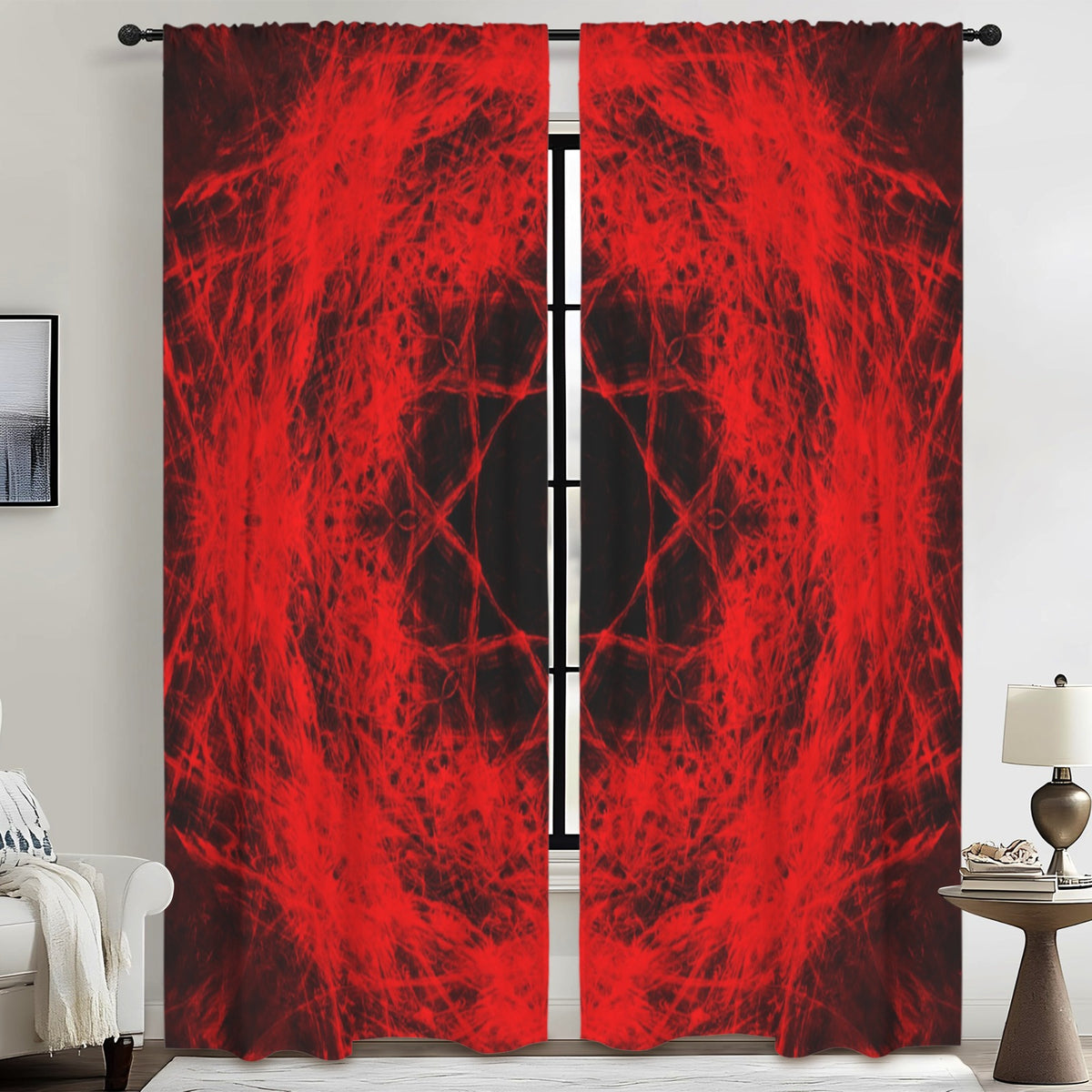 Katerina's Waiting for Hello Desires Floor-To-Ceiling Curtain 52x84inch | Ships from USA