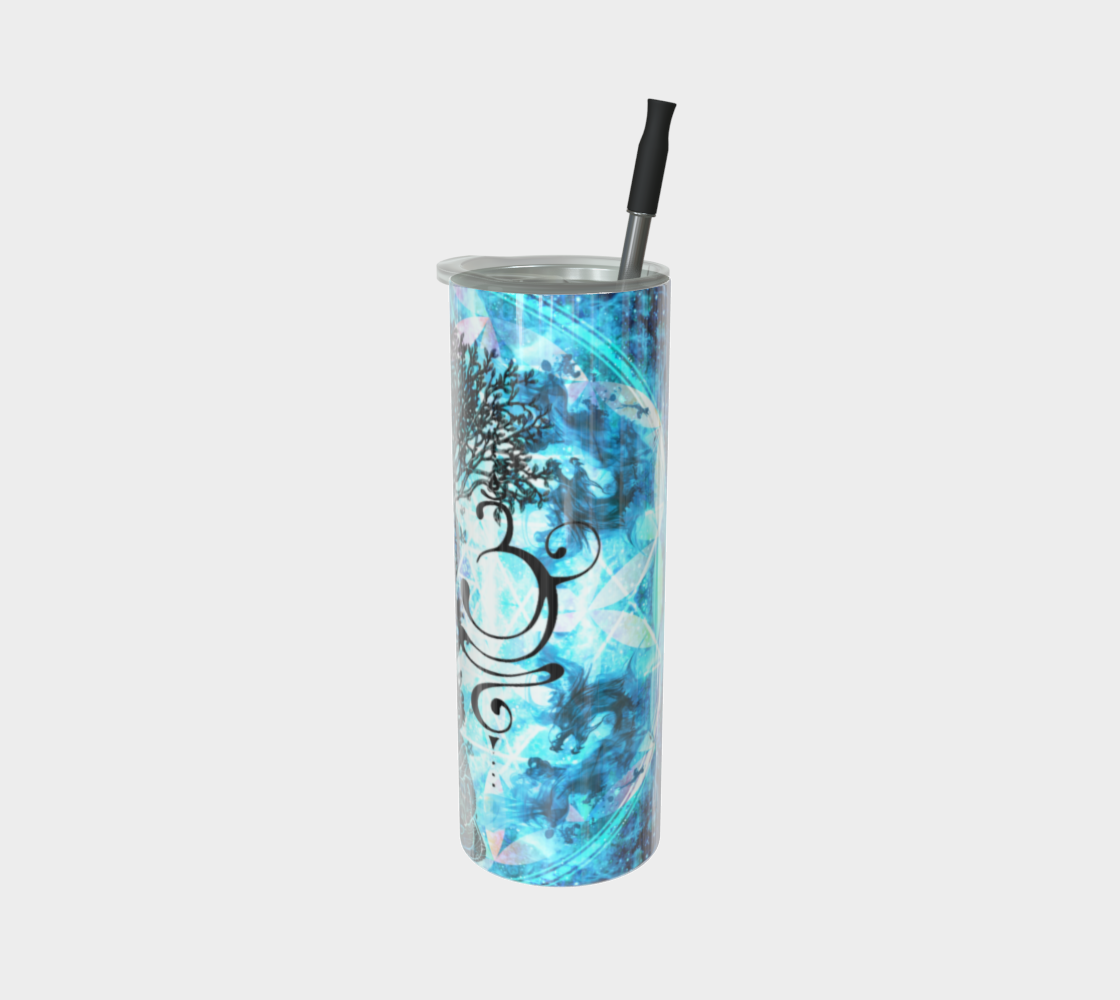 Amen Jin's all the White Horses Buddha Meditations Stainless Steel Tumbler