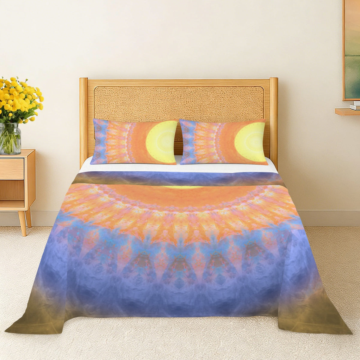 Katerina's Love Will Never Die Desires 3-Piece Bedding Set (Bed Sheet + Pillowcases)  | Ships from USA