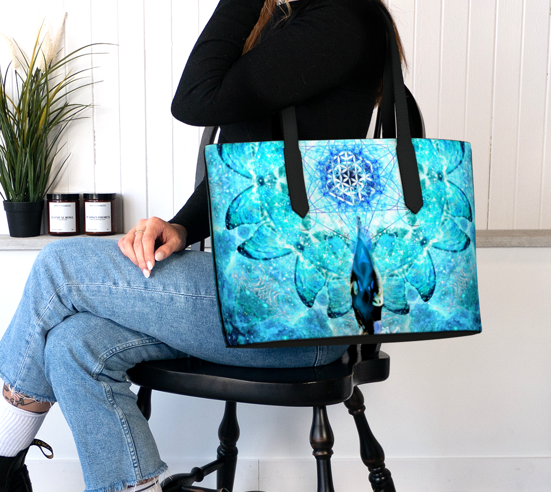 Amen Jin's all the White Horses Desires Metamorphosis Meditations Vegan Leather Tote