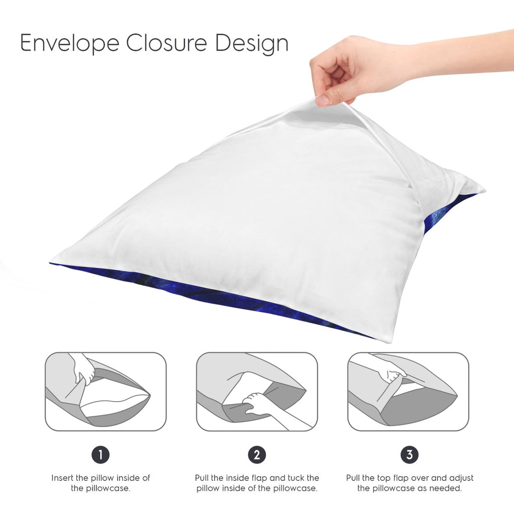 Katerina's Dragon's Eye Koi Desires Custom Pillow Cases 18" x 18" (2-Pack) | Ships from USA