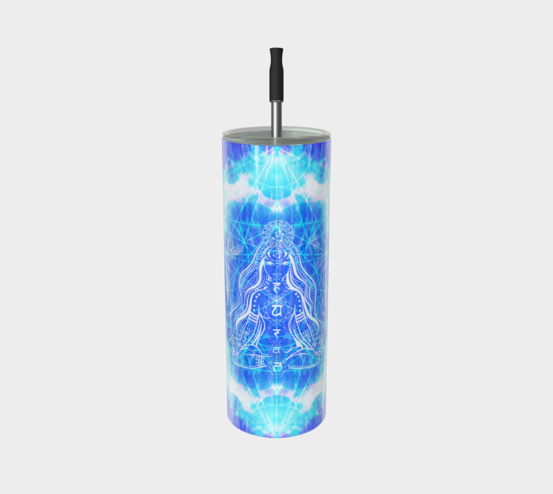 Amen Jin's Blue Sun Cosmic Meditations Stainless Steel Tumbler