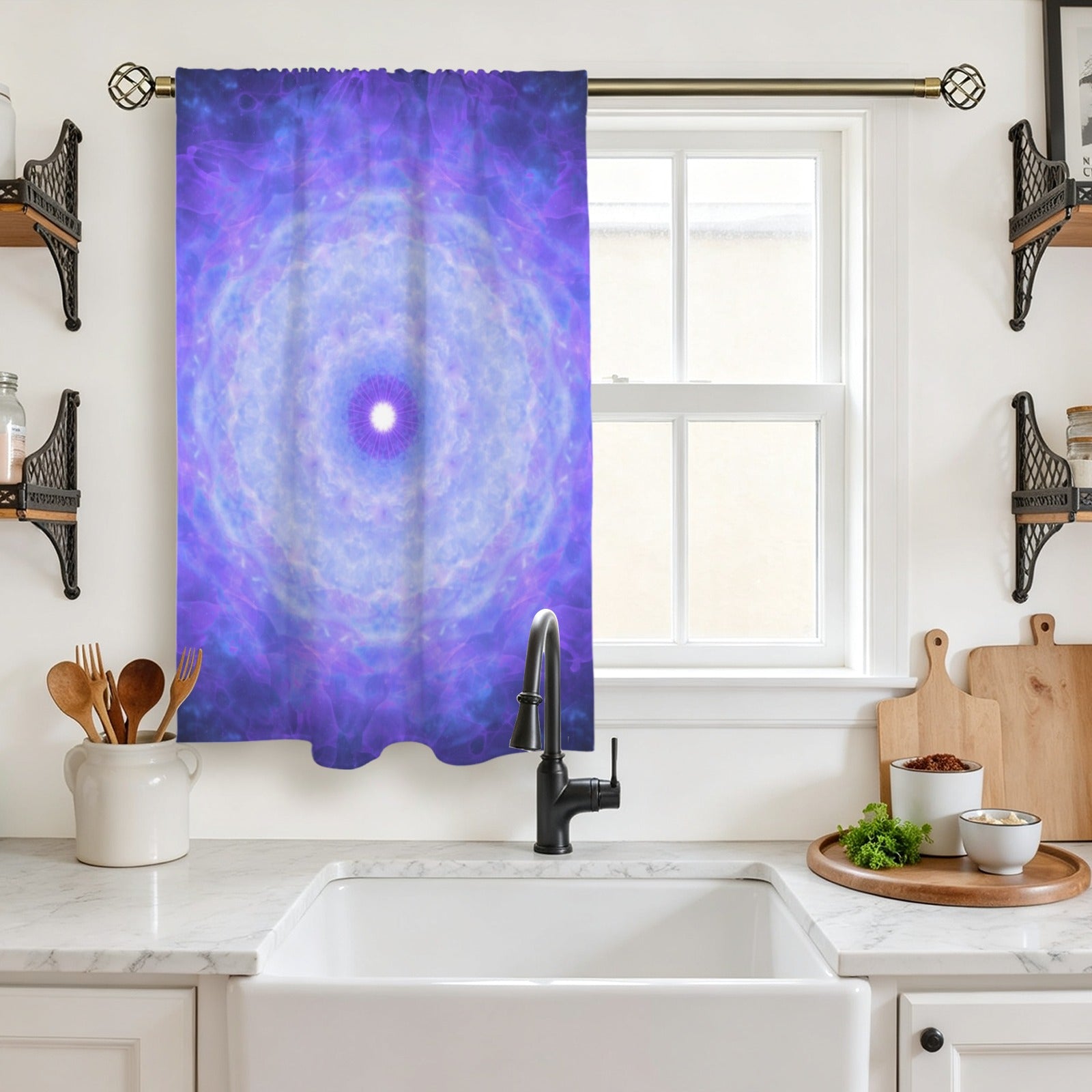 Katerina's Dragon Heart Desires Window Curtain 27.6" x 39.4" ( 1 Piece ) | Ships from USA