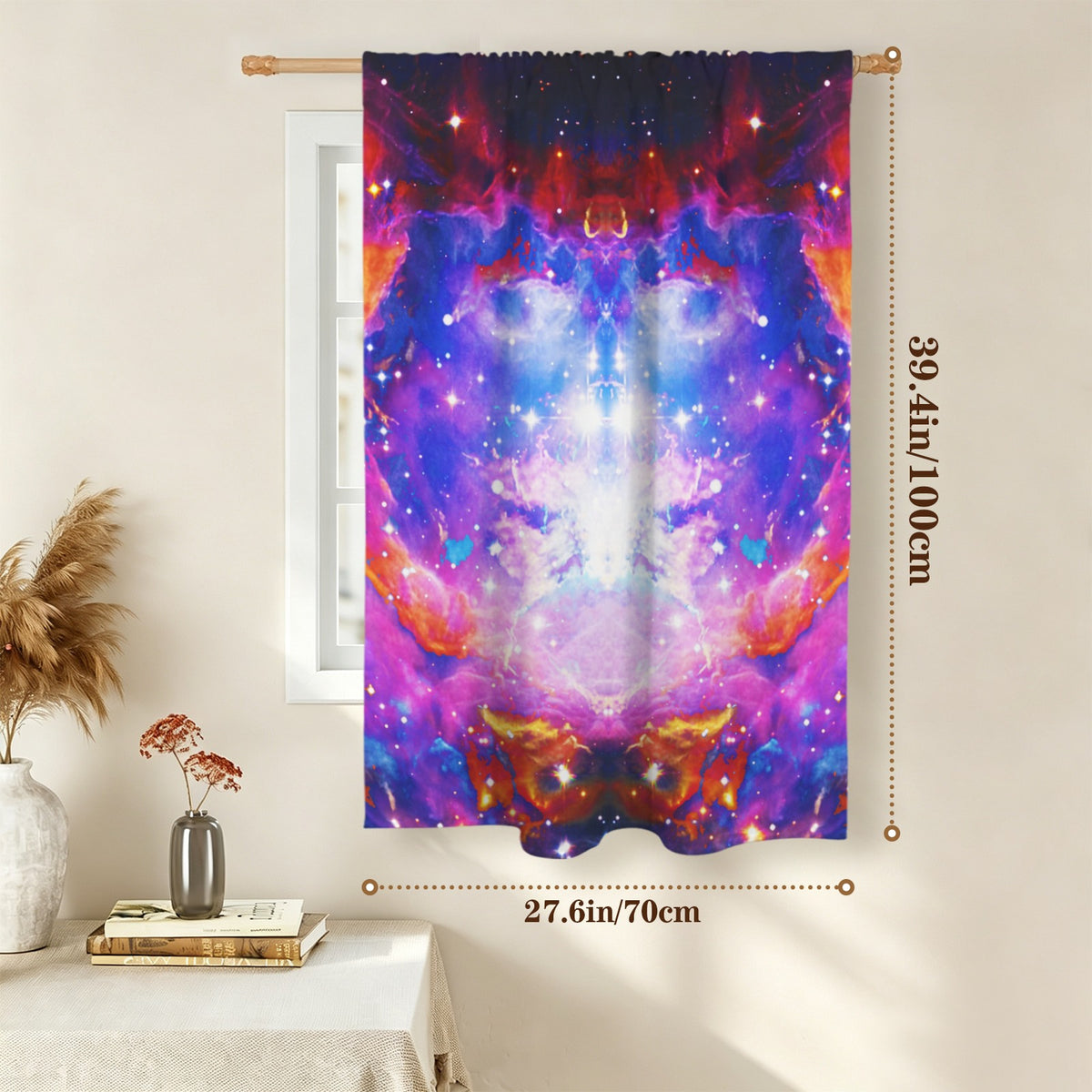 Katerina's Cassandra Desires Window Curtain 27.6" x 39.4" ( 1 Piece ) | Ships from USA