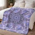 Katerina's Lilac Star Desires Sherpa Fleece Blanket 60" x 80" | Ships from USA