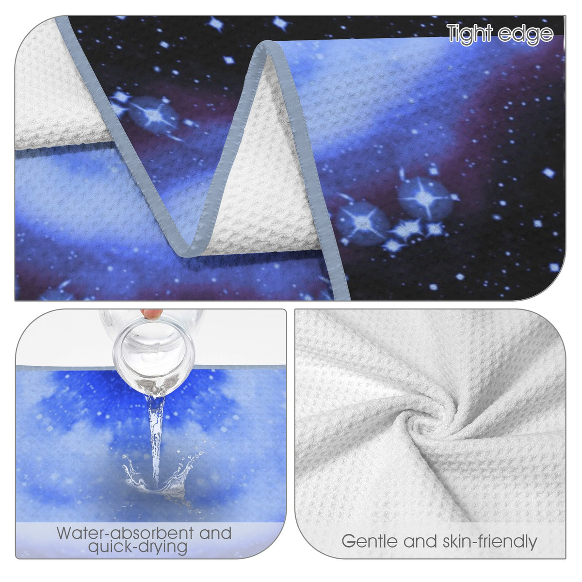 Katerina's Halo Desires Waffle Weave Bath Towel 29" x 58" | Ships from USA