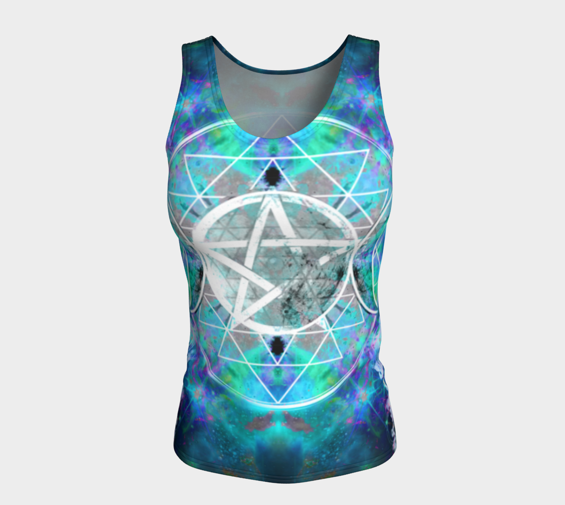 Katerina's Now and Forever Triple Goddess Meditations Fitted Tank Top