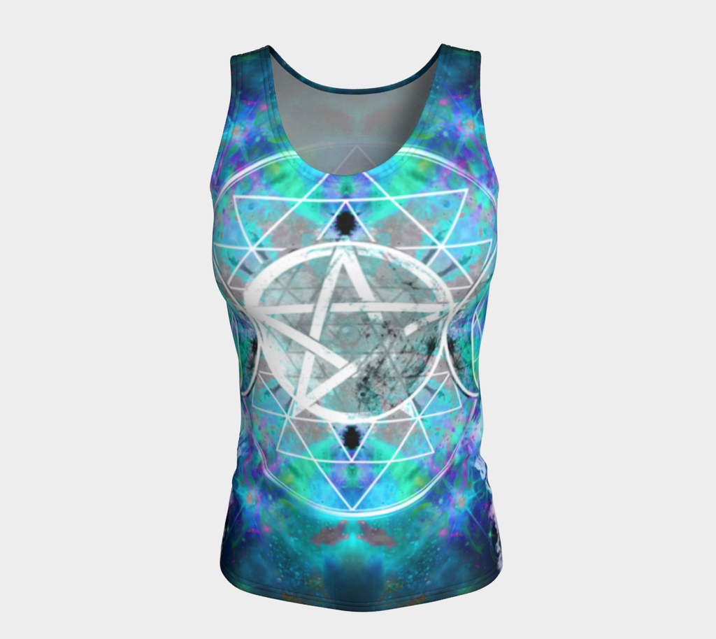 Katerina's Now and Forever Triple Goddess Meditations Fitted Tank Top