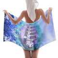 Amen Jin's Katerina's Eros & Psyche Dracularian Meditations Waffle Weave Bath Towel 29" x 58" | Ships from USA