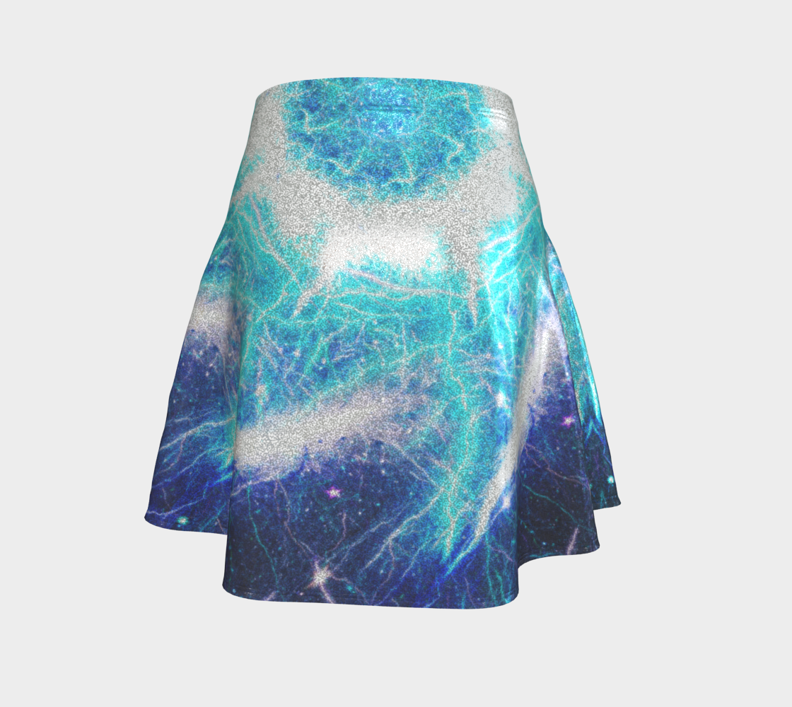 Katerina's Mandala of Electric Dragon Fire Desires Flare Skirt