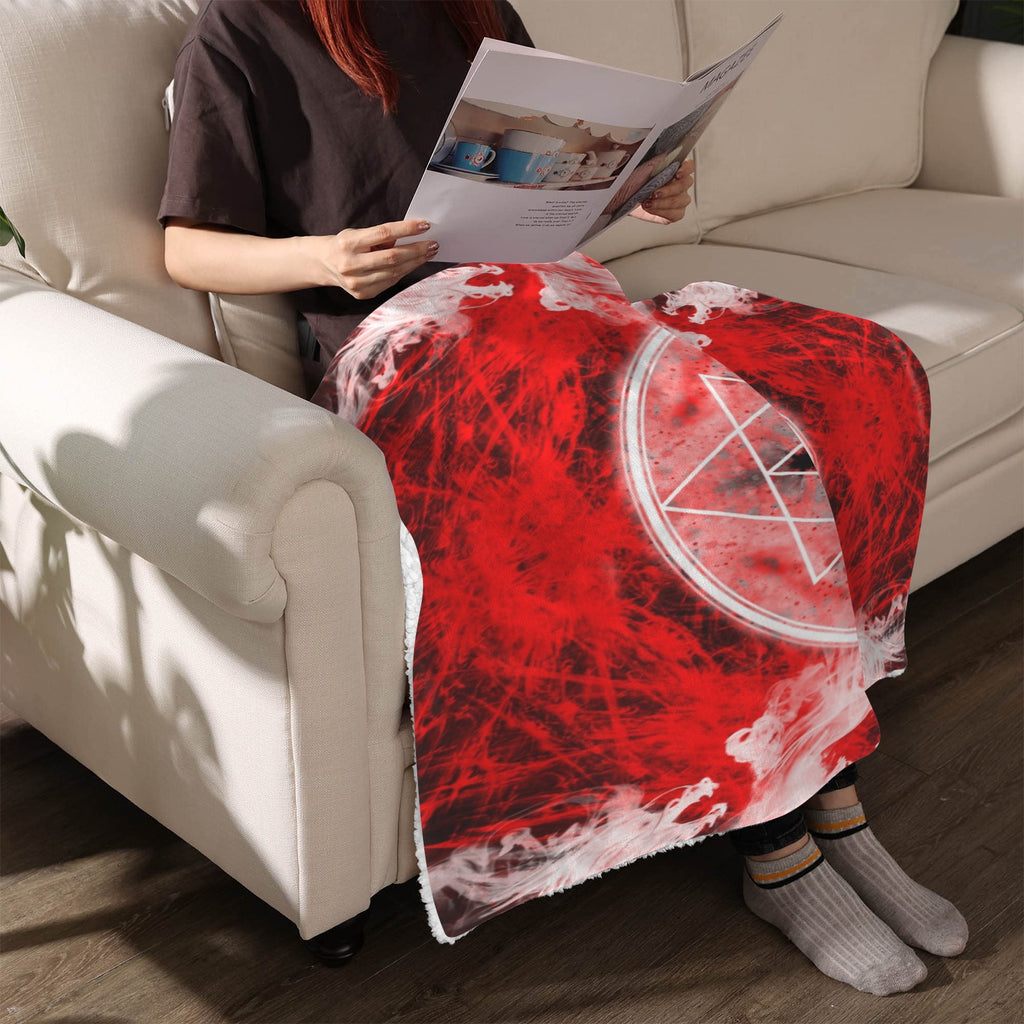 Katerina's Waiting for Hello Triple Goddess Meditations Sherpa Fleece Blanket 30" x 40" | Ships from USA