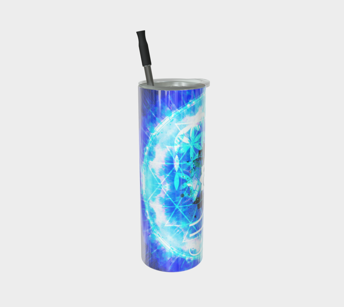Amen Jin's Blue Sun Fairy Om Meditations Stainless Steel Tumbler