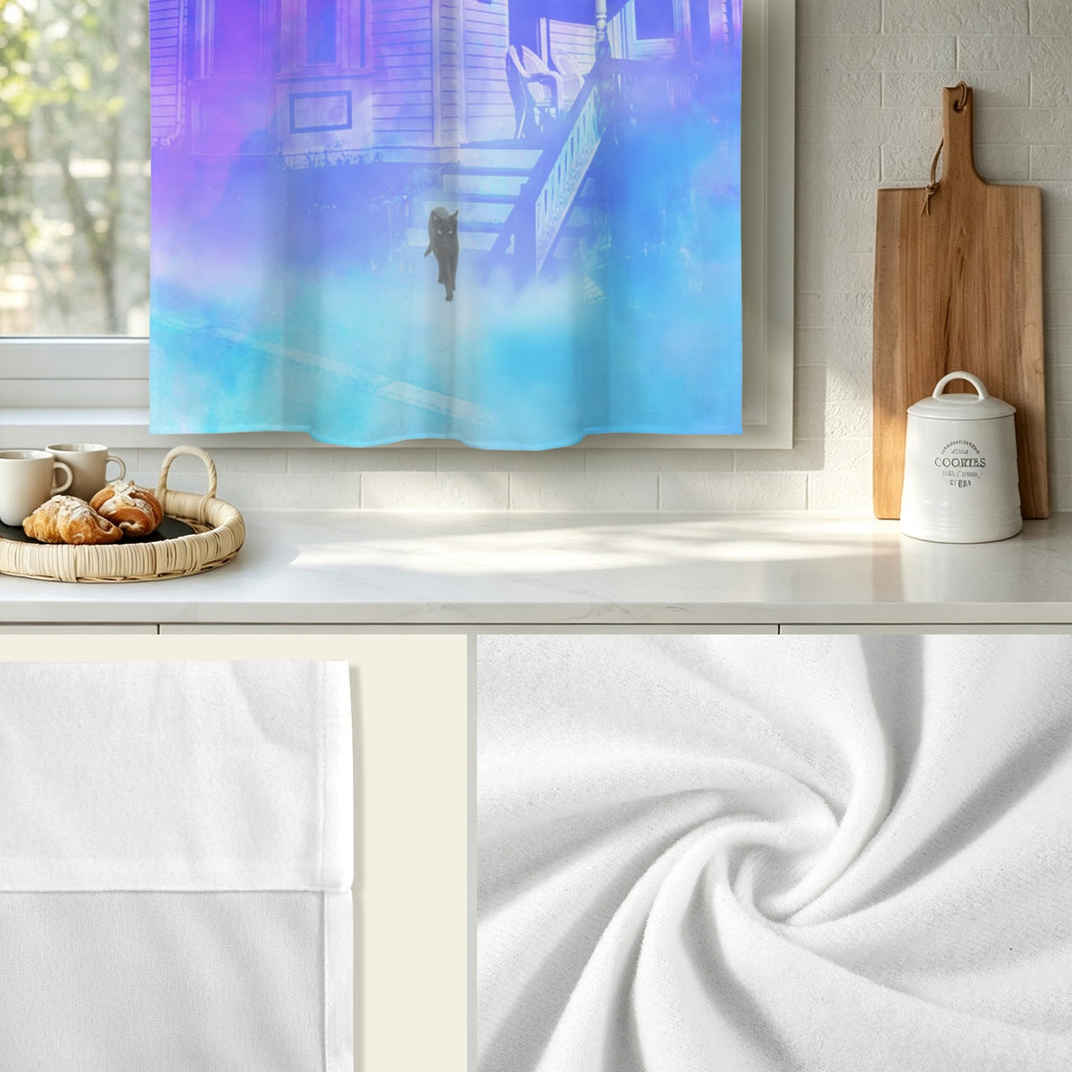 Amen Jin's Katerina's Eros & Psyche Desires Hocus Pocus Dreams Window Curtain 27.6" x 39.4" ( 1 Piece ) | Ships from USA