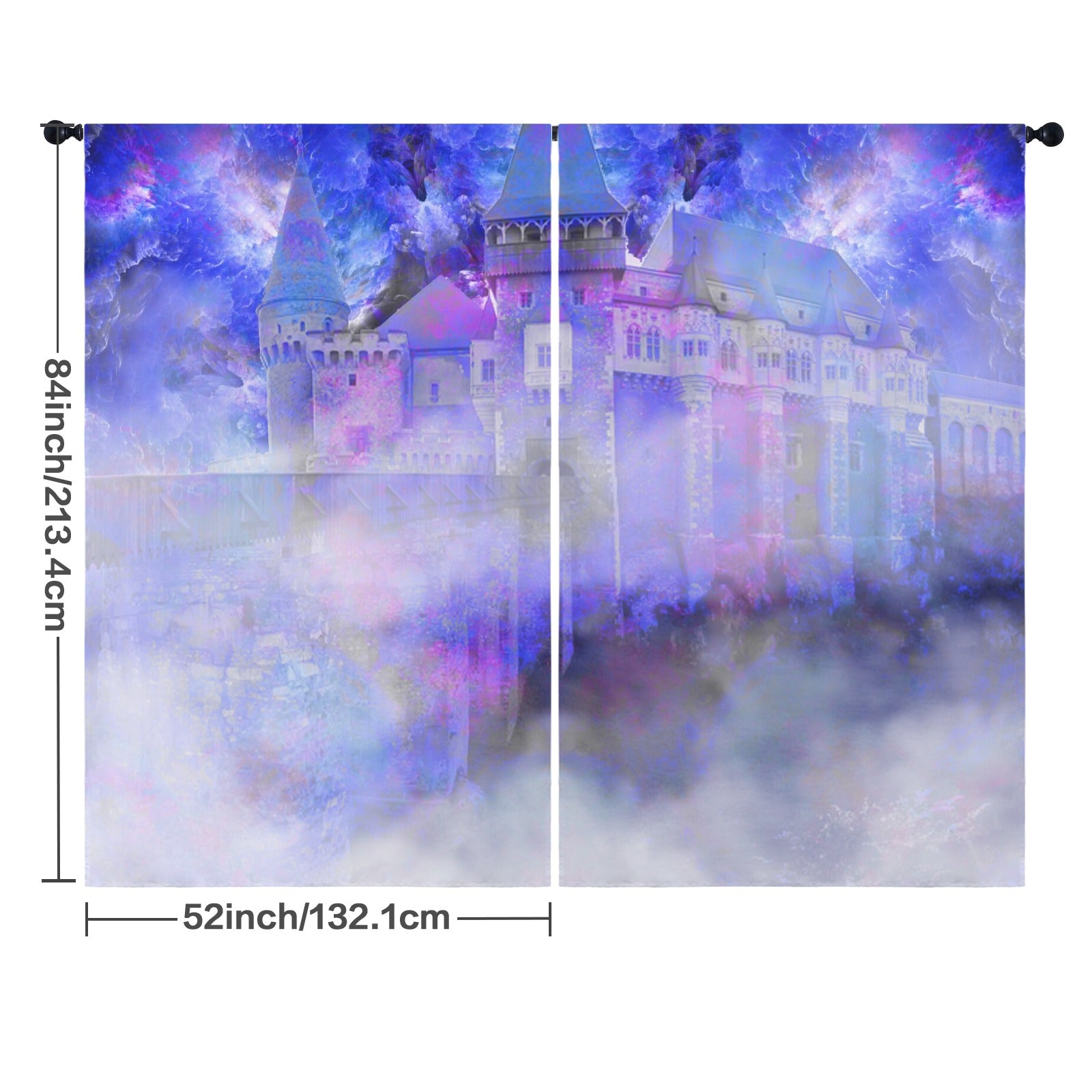 Katerina's I Will Come Again Translyvanian Desires Floor-To-Ceiling Curtain 52x84inch | Ships from USA
