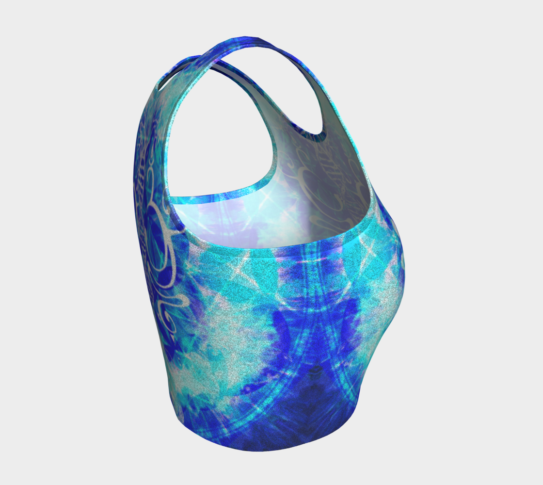 Amen Jin's Blue Sun Buddha Meditations Athletic Crop Top