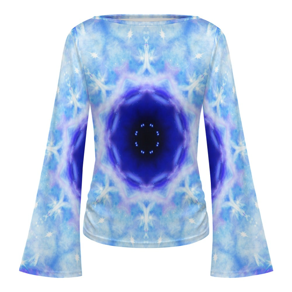 Amen Jin's Kingdom of the Moon Desires Women's Boat Neck Bell Sleeve T-shirt