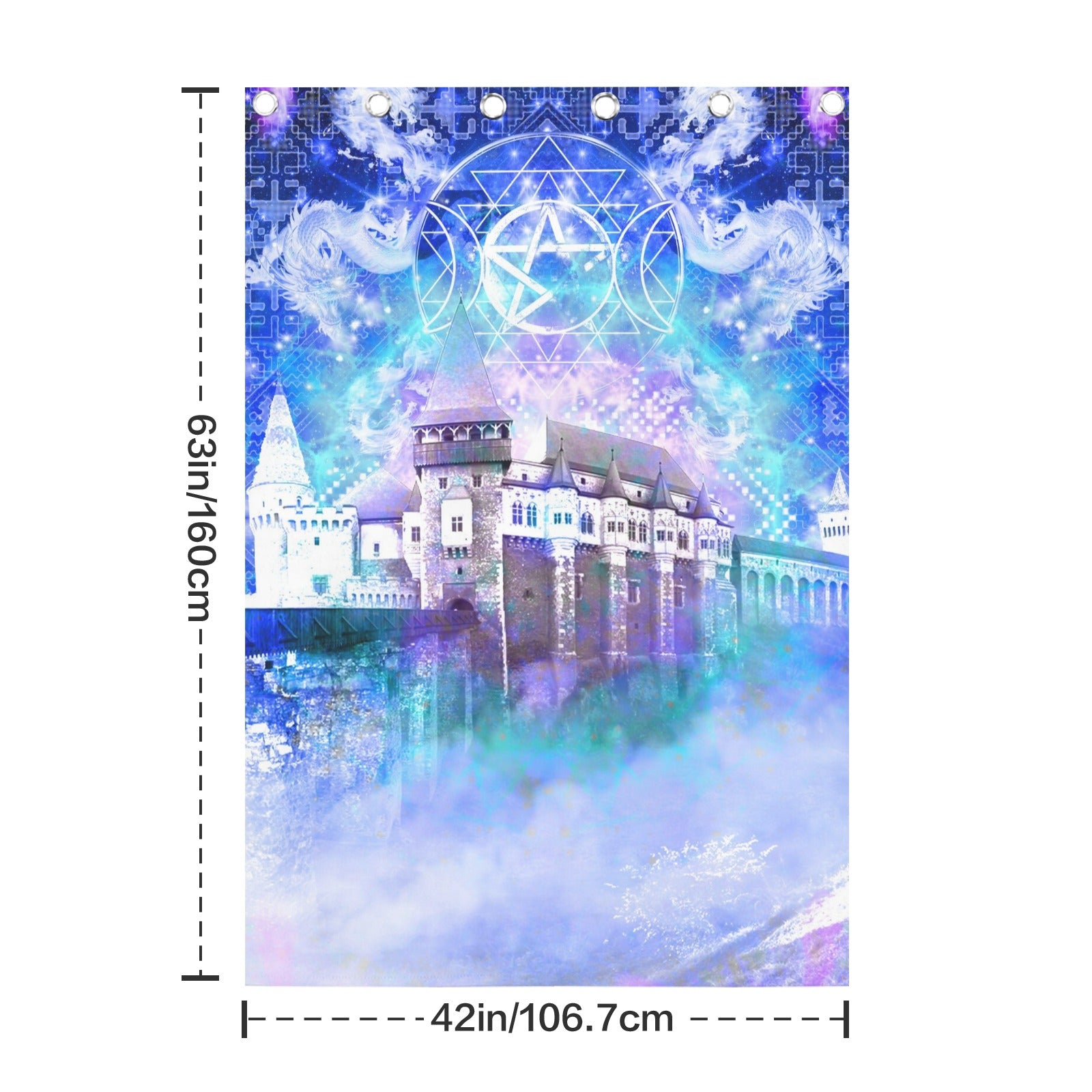 Amen Jin's Katerina's Eros & Psyche Dracularian Meditations Grommet Curtain 42" x 63" ( 1 Piece ) | Ships from USA