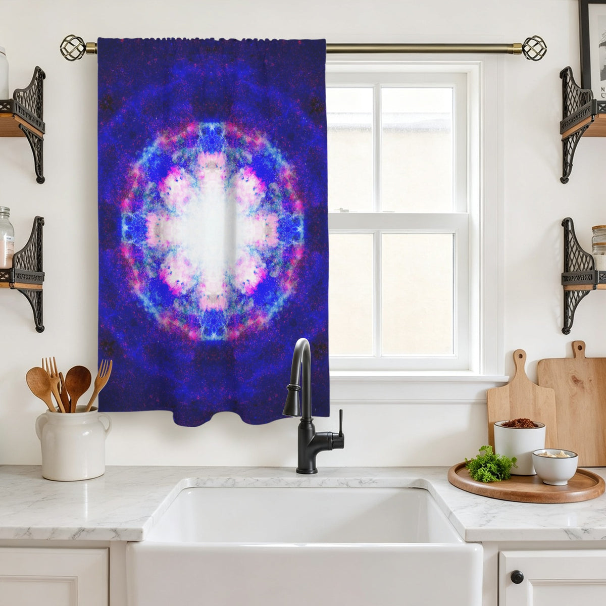 Katerina's Independence Desires Window Curtain 27.6" x 39.4" ( 1 Piece ) | Ships from USA