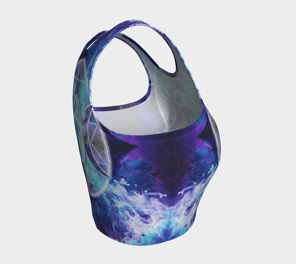 Amen Jin's Dragon's Gate Triple Goddess Meditations Athletic Crop Top