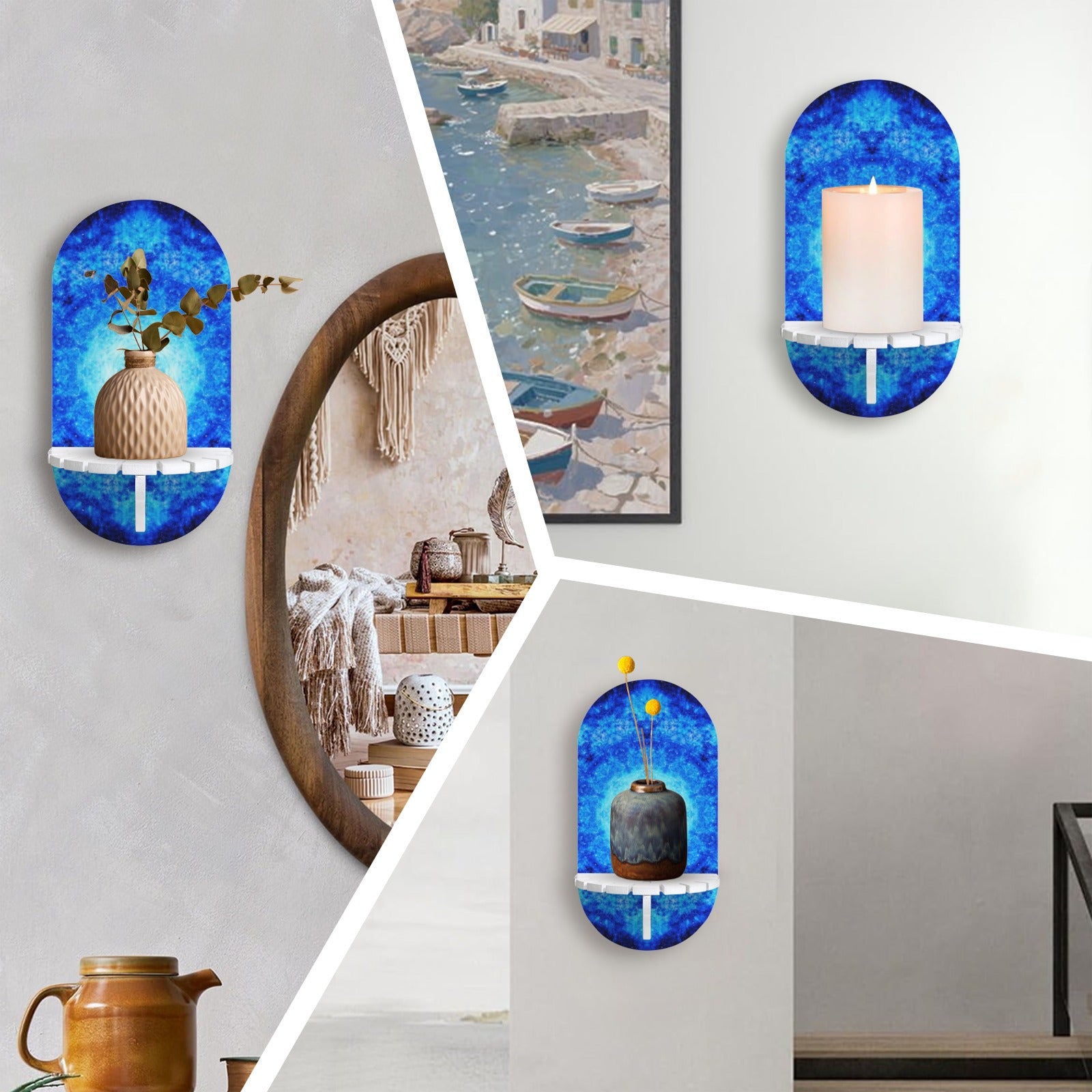 Lexi's Noel Novelette Desires Wall Mounted Candle Holder | Ships from USA