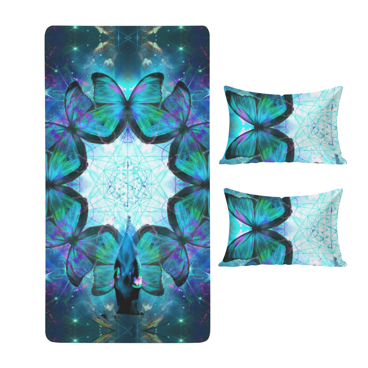 Katerina's Now & Forever Metamorphosis Meditations Twin Bedding Set (Fitted Sheet + Pillowcases) | Ships from USA