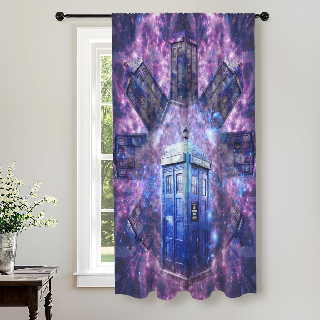Katerina's Through Time & Space Doctor Desires Window Curtain 52" x 63" ( 1 Piece ) | Ships from USA