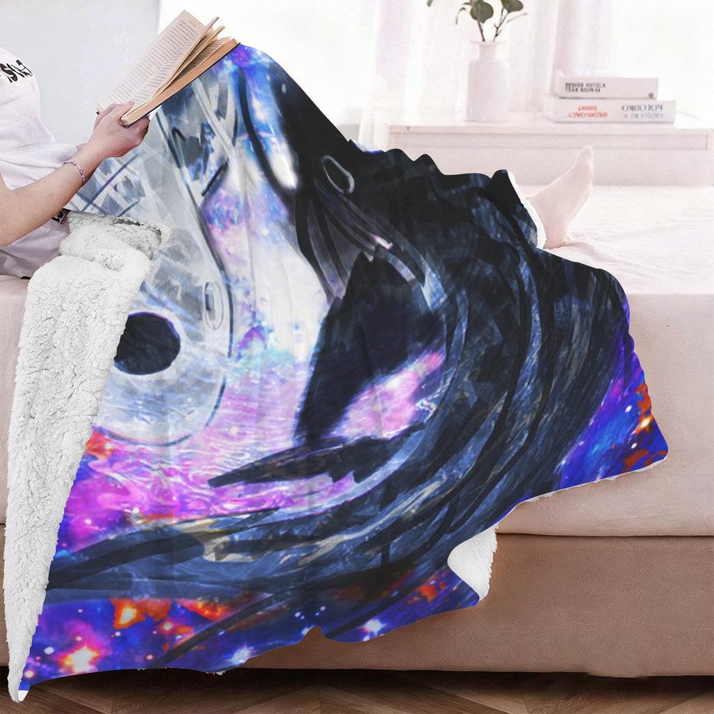 Katerina's Cassandra Koi Desires Sherpa Fleece Blanket 60" x 80" | Ships from USA