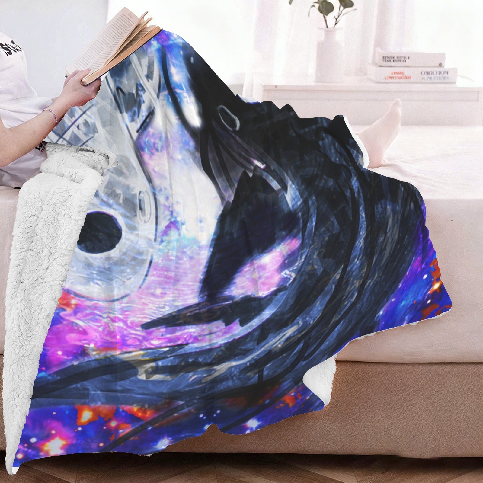 Katerina's Cassandra Koi Desires Sherpa Fleece Blanket 60" x 80" | Ships from USA
