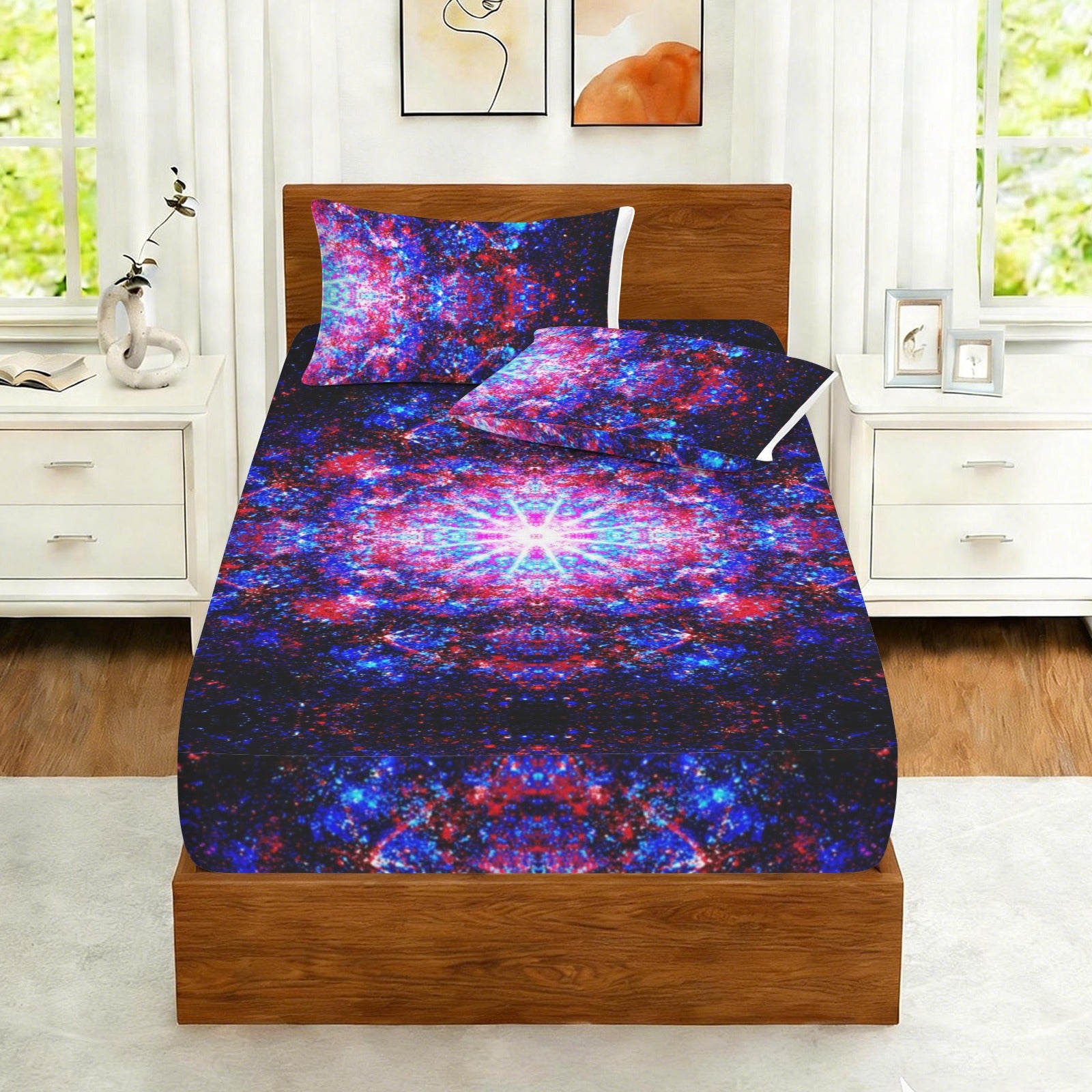 Katerina's Founder's Desires Twin Bedding Set (Fitted Sheet + Pillowcases) | Ships from USA