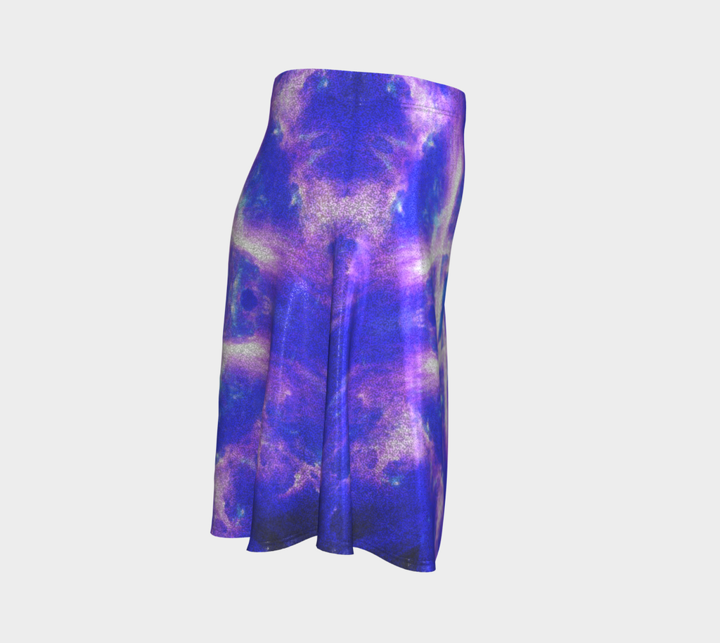 Katerina's Amethyst Sapphire Dreams Desires Flared Skirt