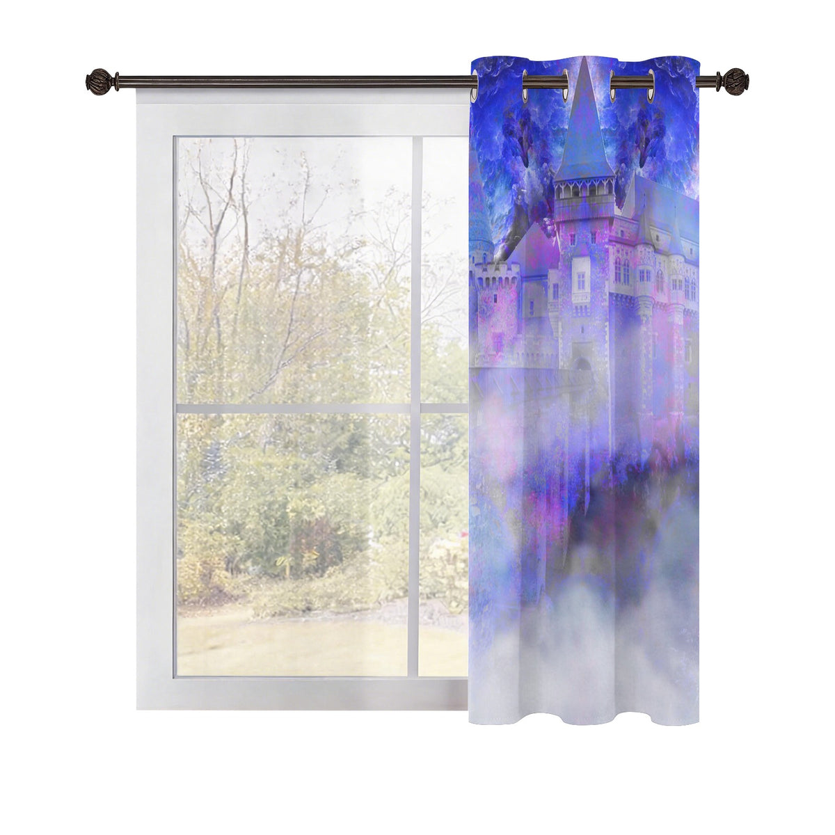 Katerina's I Will Come Again Translyvanian Desires Grommet Curtain 42" x 63" ( 1 Piece ) | Ships from USA