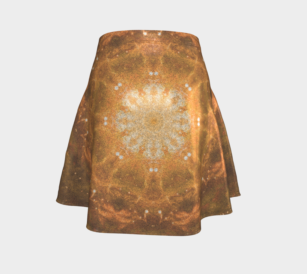 Katerina's Golden Moment Desires Flare Skirt
