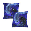 Katerina's Dragon's Eye Koi Desires Custom Pillow Cases 18" x 18" (2-Pack) | Ships from USA