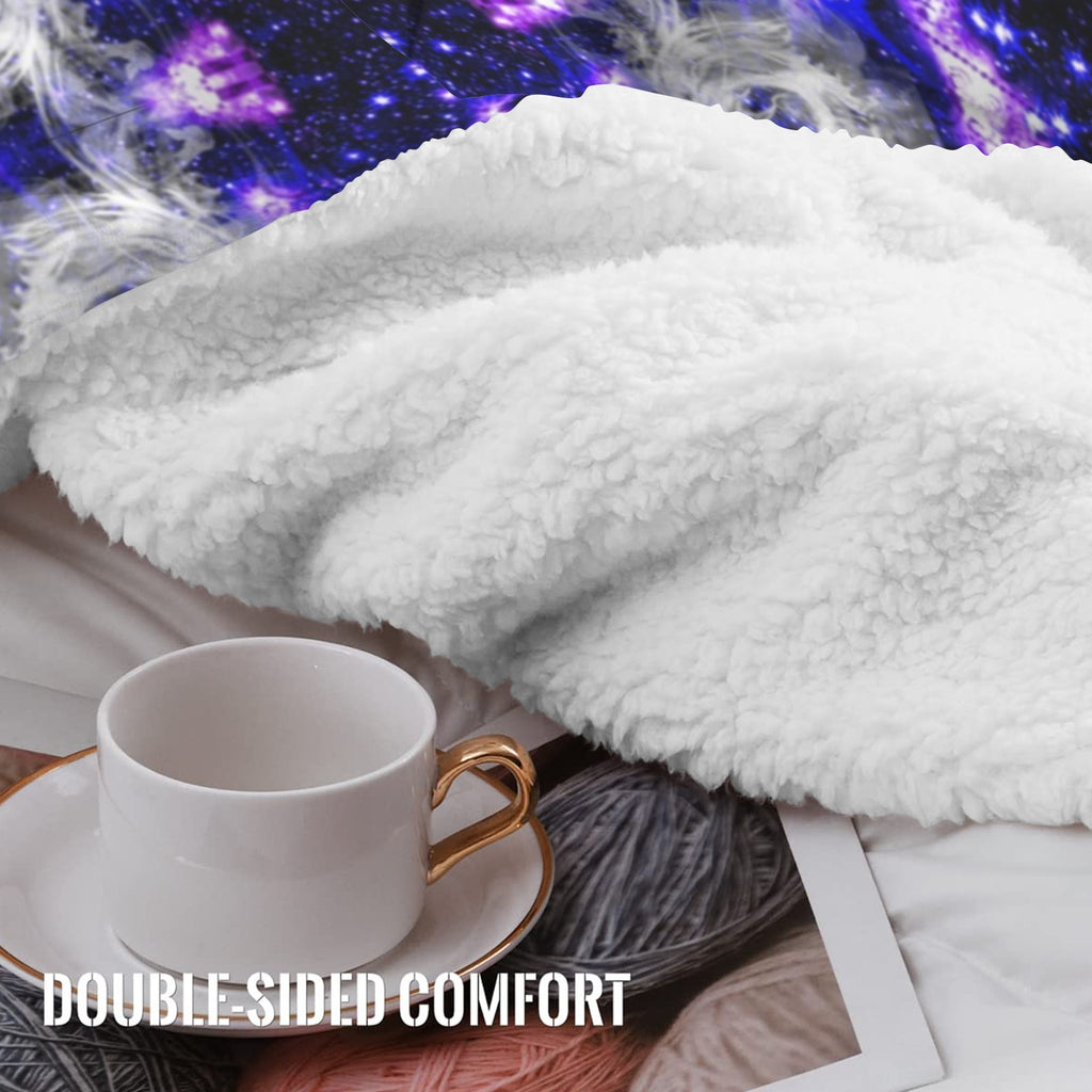 Katerina's Psyche Desires Dragoness Dreams Sherpa Fleece Blanket 60" x 80" | Ships from USA