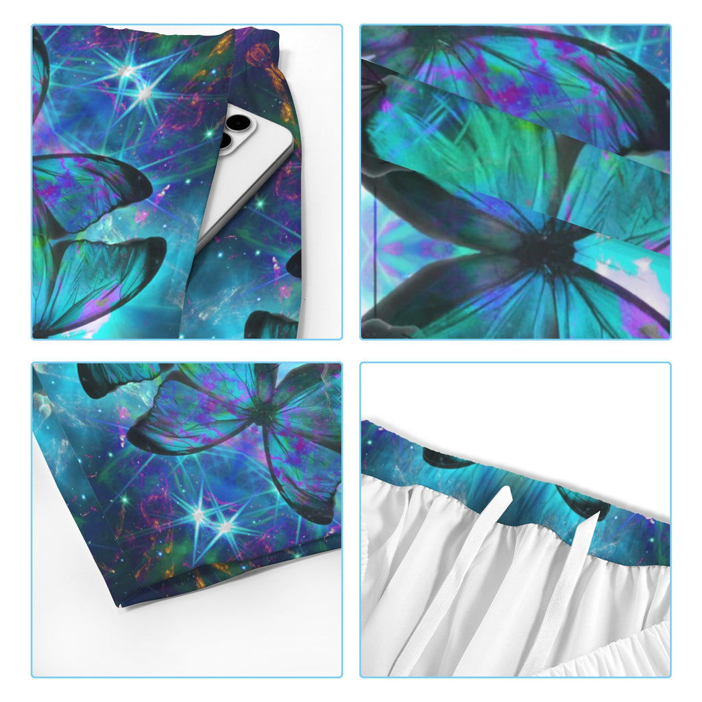 Katerina's Now & Forever Metamorphosis Meditations Men's All Over Print Beach Shorts (Sets 26) | Ships from USA
