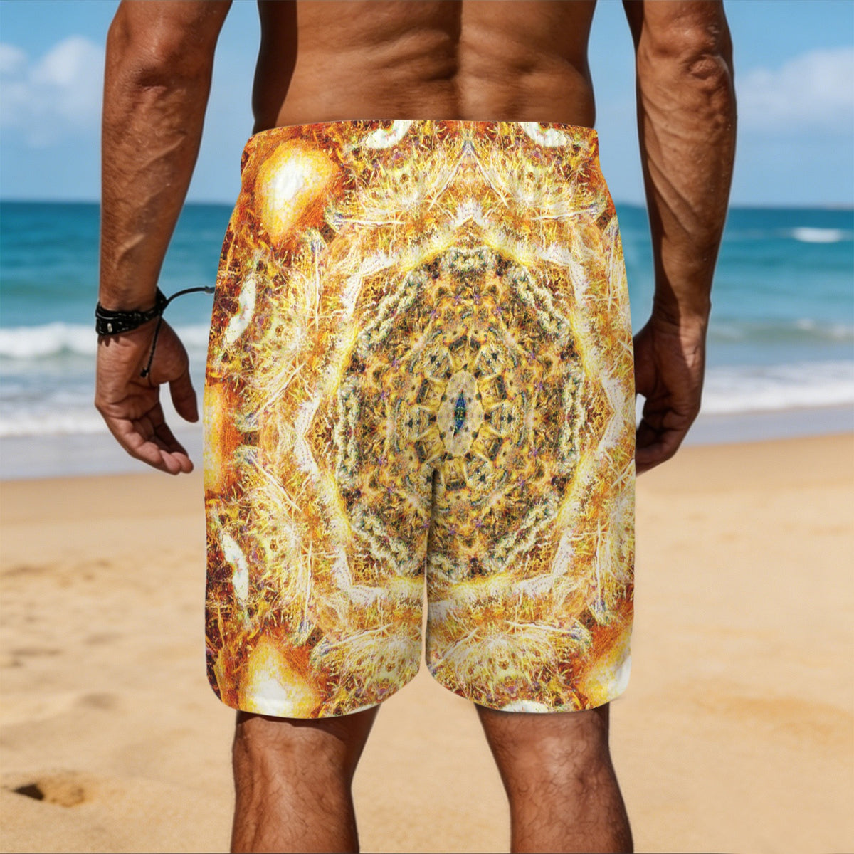 Katerina's Jupiter Desires Men's All Over Print Beach Shorts (Sets 26) | Ships from USA
