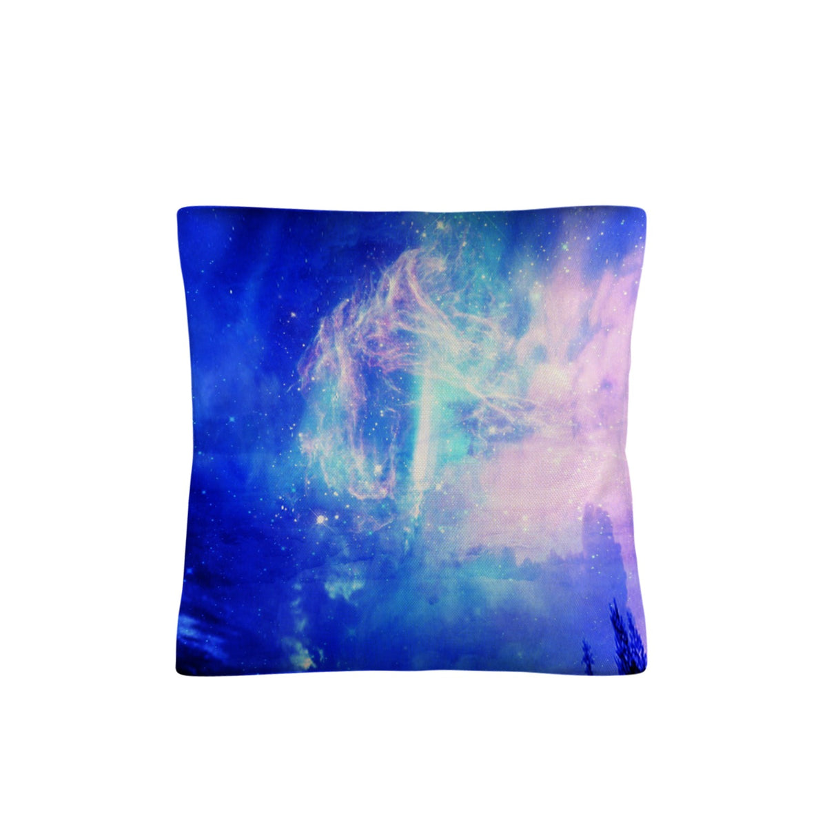 Starry Night Dreams Linen Throw Pillow 18" x 18" ( 1 Piece ) | Ships from USA