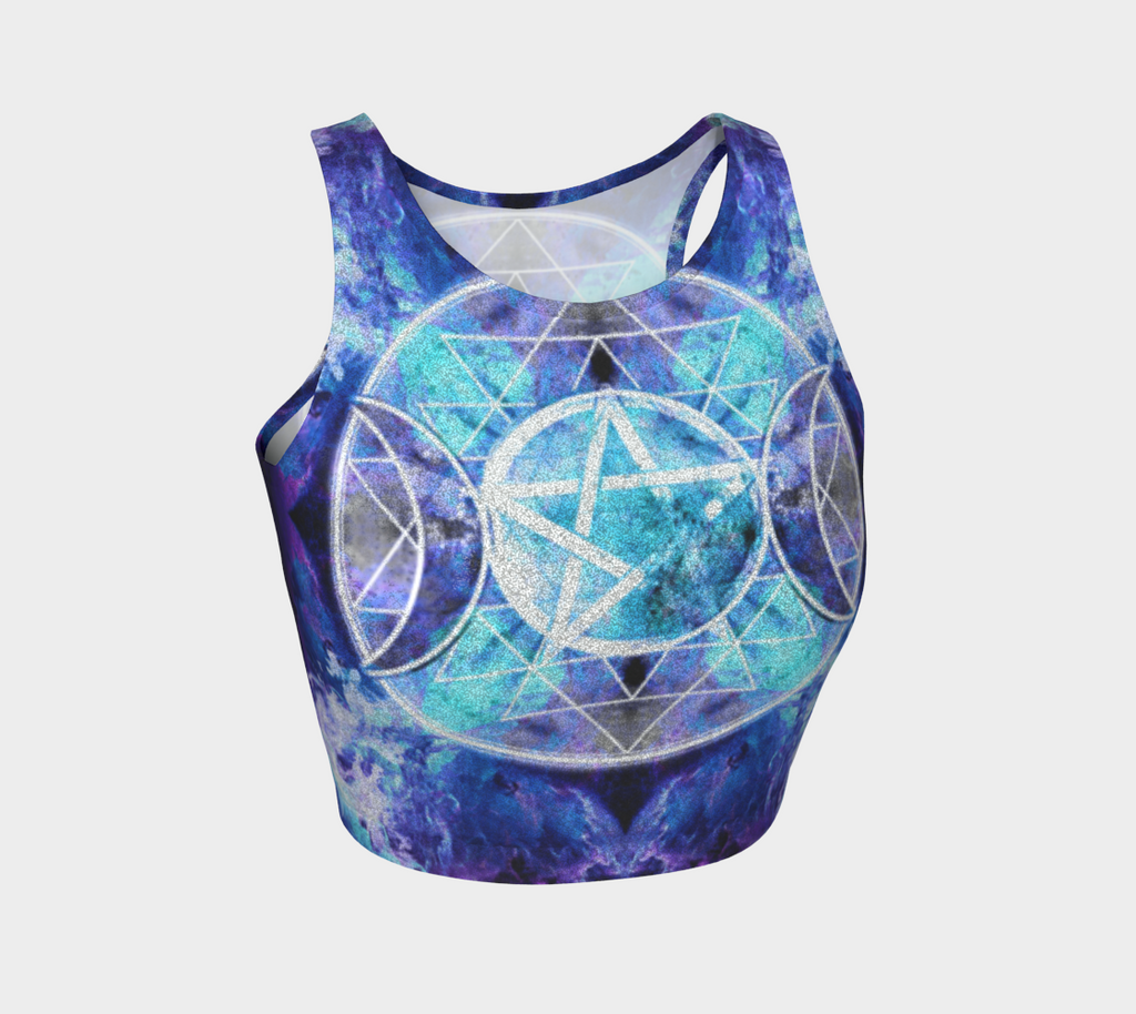 Amen Jin's Dragon's Gate Triple Goddess Meditations Athletic Crop Top