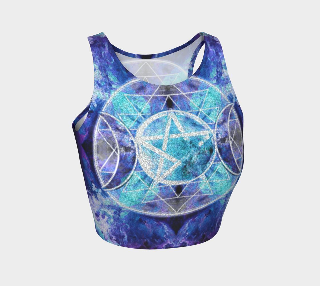 Amen Jin's Dragon's Gate Triple Goddess Meditations Athletic Crop Top