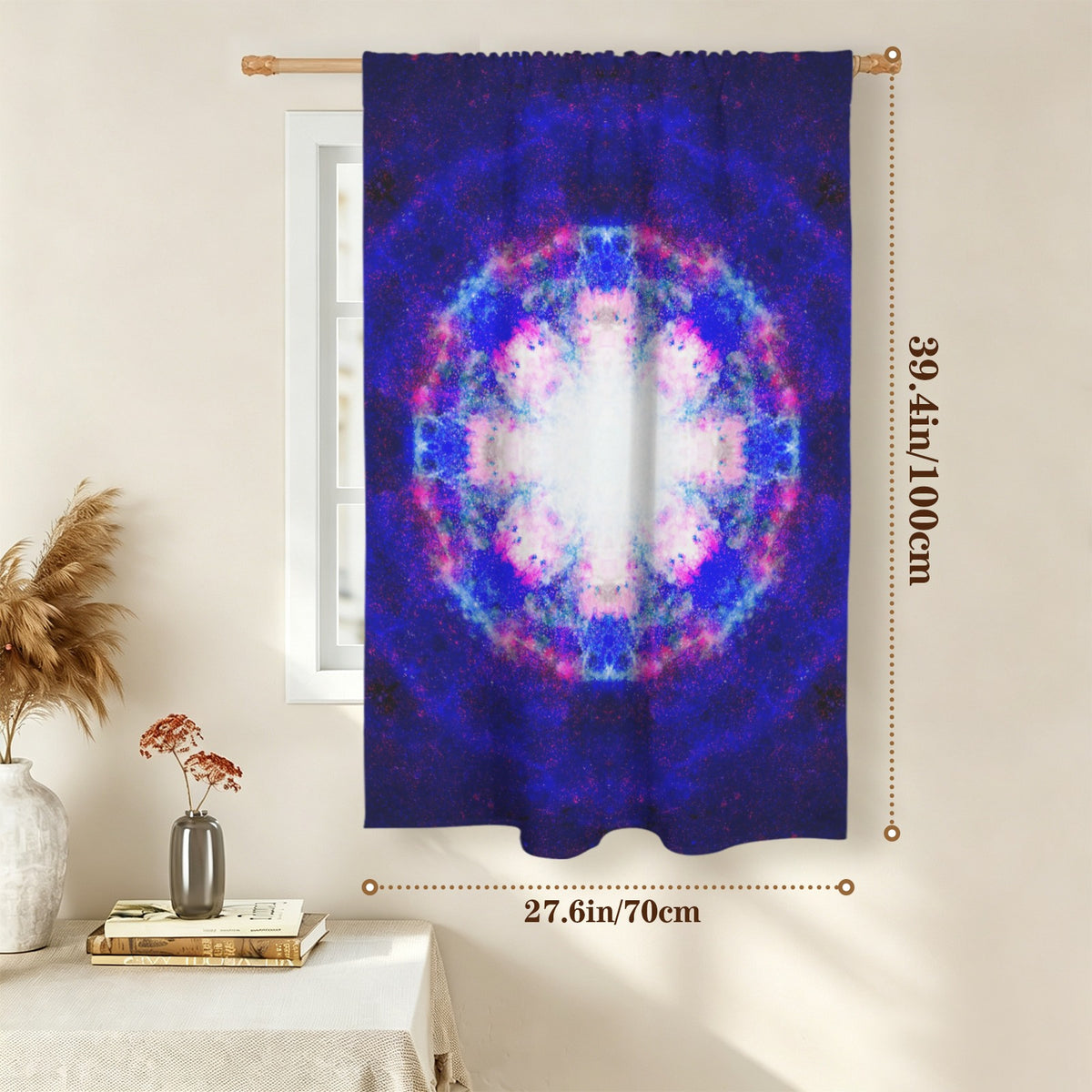Katerina's Independence Desires Window Curtain 27.6" x 39.4" ( 1 Piece ) | Ships from USA