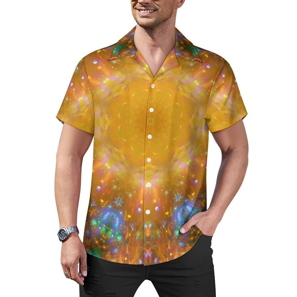 Amen Jin's Dreams of the Lake Desires Cuban collar shirt
